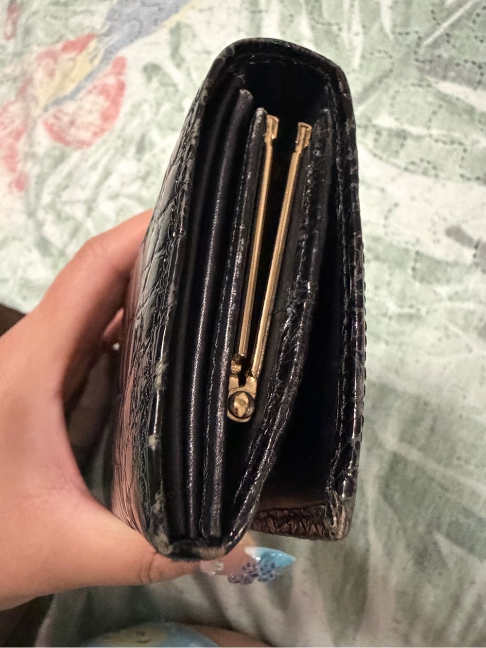 Genuine crocodile skin Black Leather Wallet - Picture 7 of 7